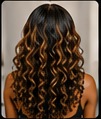 Curly hairstyle