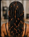 Long braided hairstyle